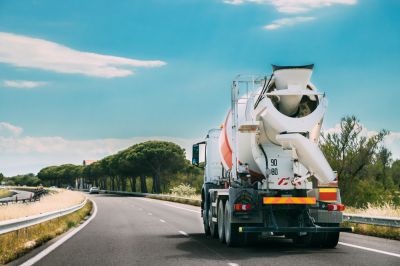 Concrete is Delivered in a Truck